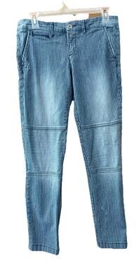 Pilcro By Letterpress Pin Stripe Jeans Size 26 Straight Leg Grunge Boho
